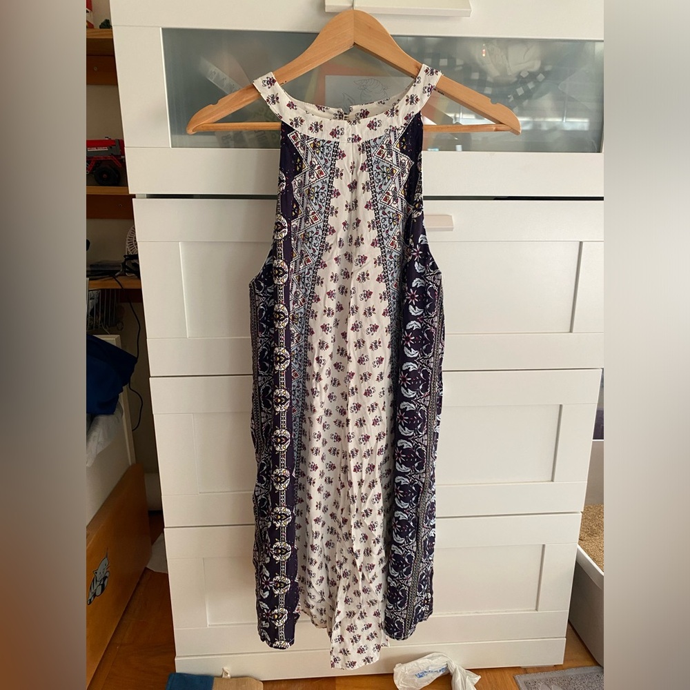 Altard state high neck flowy patterned dress